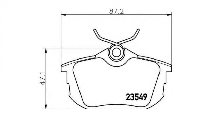 Set placute frana Smart FORFOUR (454) 2004-2006 #2 0252186115