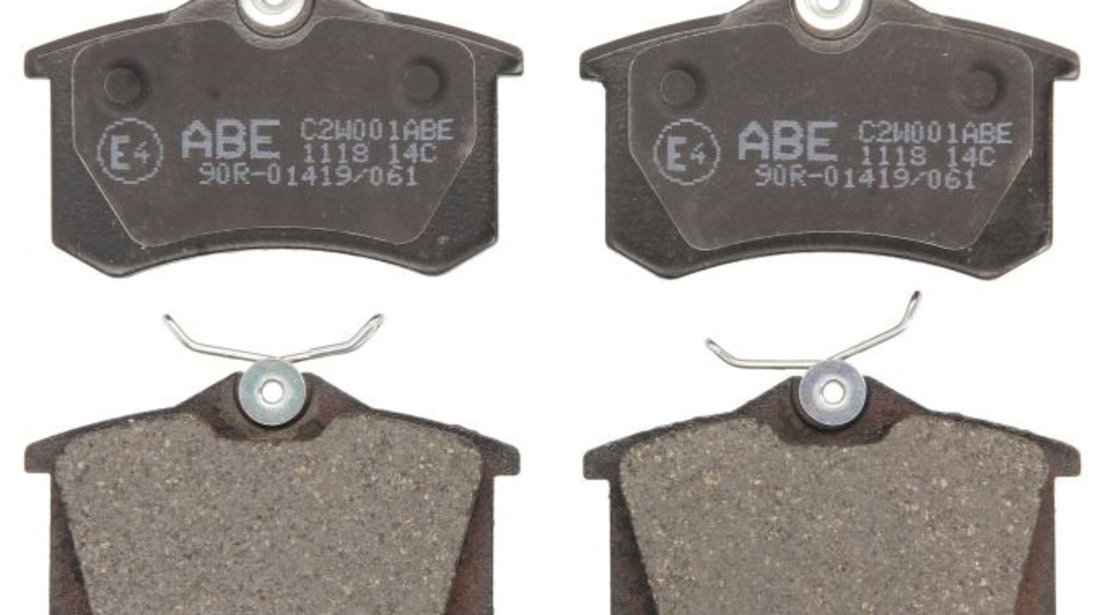 Set Placute Frana Spate Abe Audi TT 8N 1998-2006 C2W001ABE