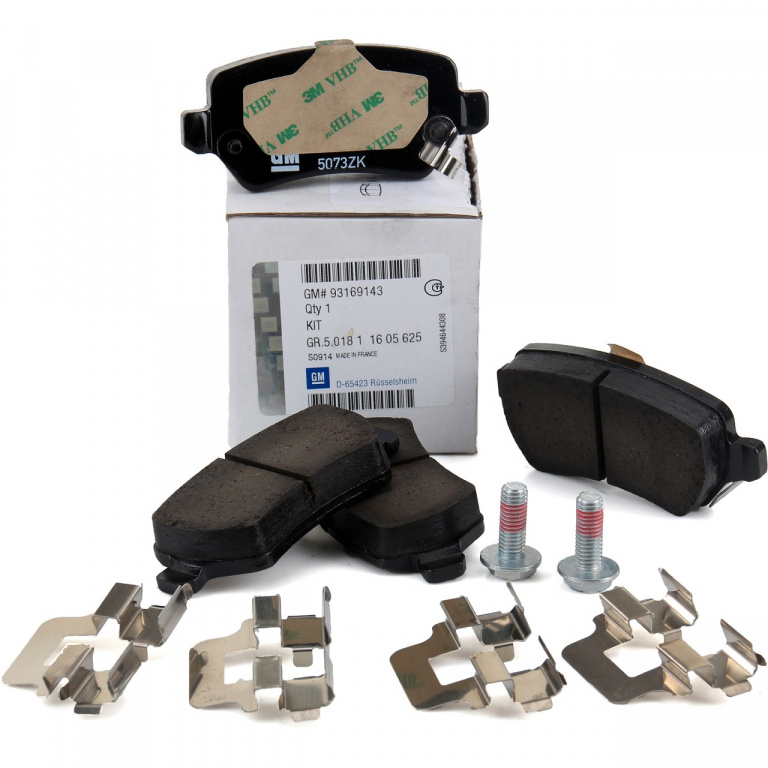 Set Placute Frana Spate Oe Opel 93169143