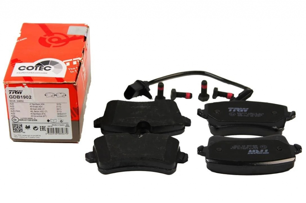 Set Placute Frana Spate Trw Audi A5 8T3 2007-2017 GDB1902