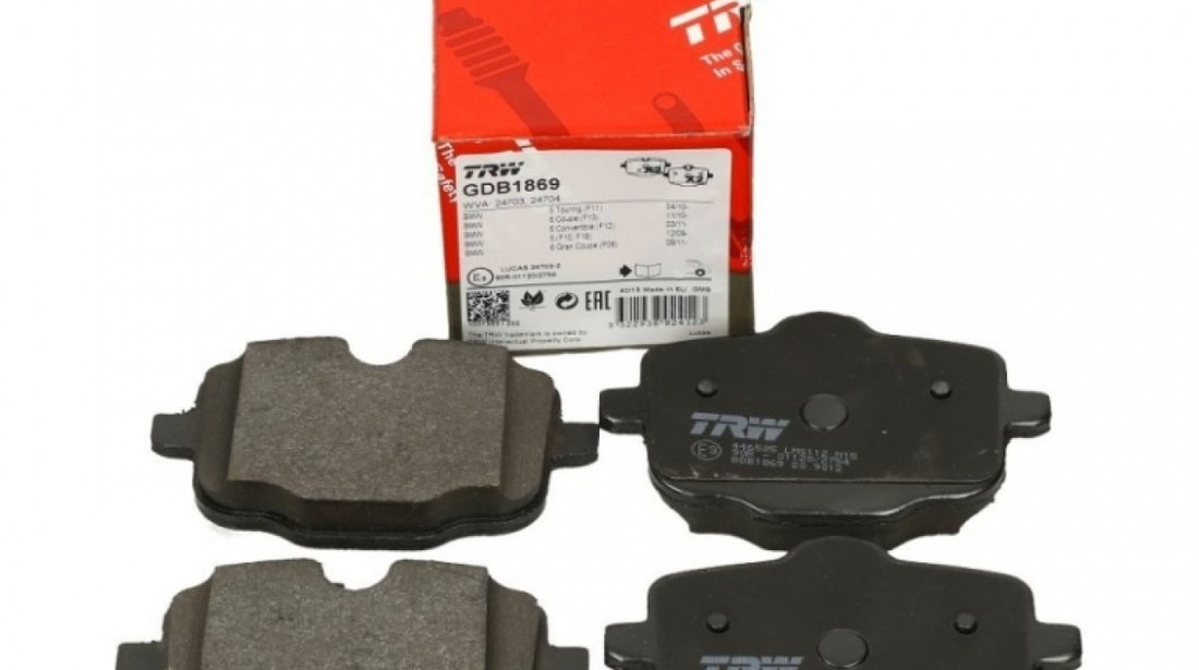 Set Placute Frana Spate Trw Bmw Seria 5 G30 2017→ GDB1869