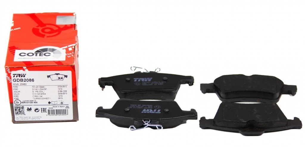 Set Placute Frana Spate Trw Mazda 5 2005-2010 GDB2086