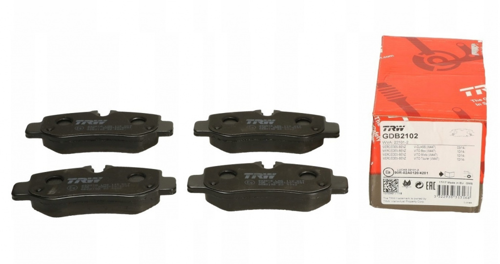 Set Placute Frana Spate Trw Mercedes-Benz V-Class W447 2014→ GDB2102