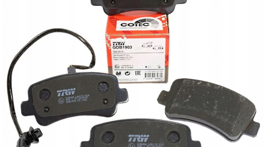 Set Placute Frana Spate Trw Nissan NV400 2011→ GDB1903