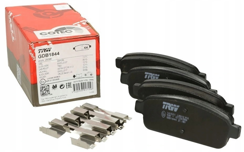 Set Placute Frana Spate Trw Opel Mokka 2012→ GDB1844