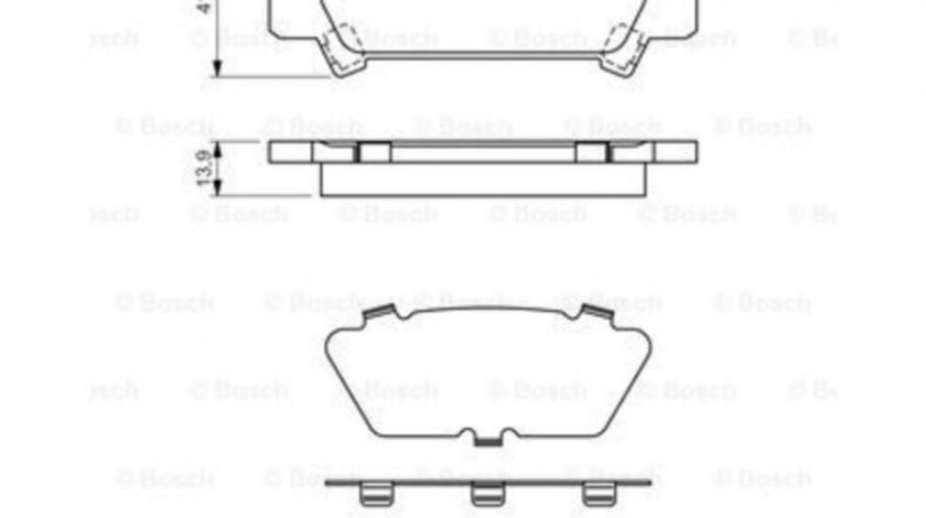 Set placute frana Subaru FORESTER (SF) 1997-2002 #2 05P713