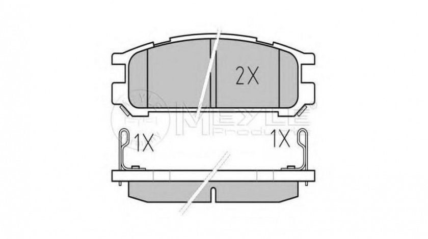 Set placute frana Subaru IMPREZA combi (GF) 1992-2000 #2 0252170315