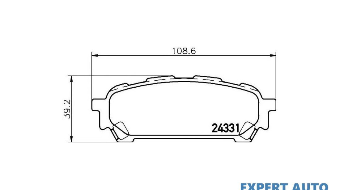 Set placute frana Subaru IMPREZA combi (GG) 2000-2016 #2 032006220