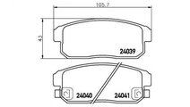 Set placute frana Suzuki IGNIS (FH) 2000-2005 #2 0...