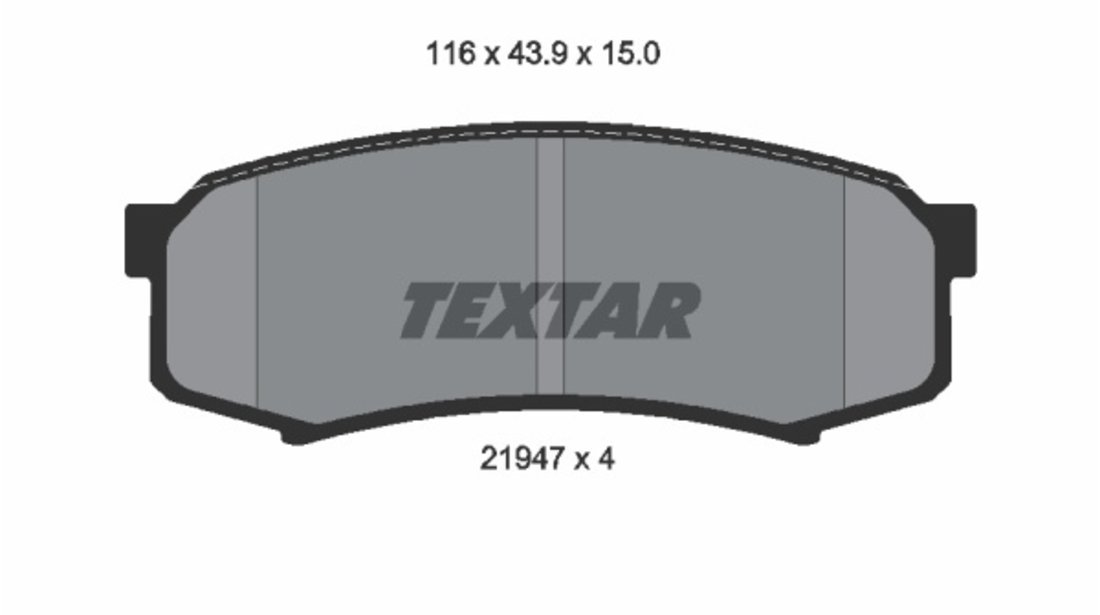 Set Placute Frana Textar 2194701