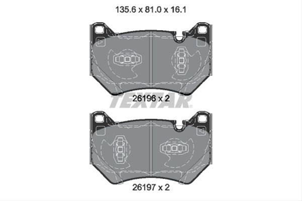 Set Placute Frana Textar Audi 2619601