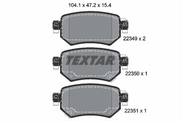 Set Placute Frana Textar Mazda 2234901