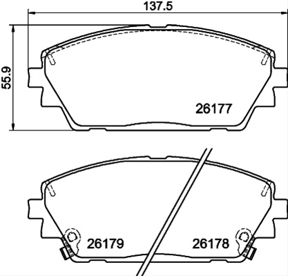 Set Placute Frana Textar Mazda 2617701