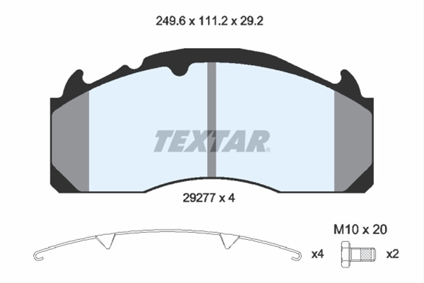Set Placute Frana Textar Volvo 2927705