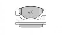 Set placute frana Toyota AYGO (WNB1_, KGB1_) 2005-...