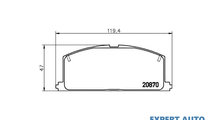 Set placute frana Toyota COROLLA FX hatchback (E8B...