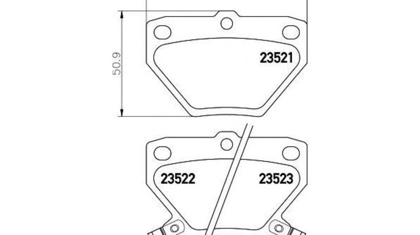 Set placute frana Toyota COROLLA Verso (ZDE12_, CDE12_) 2001-2004 #2 0446620090