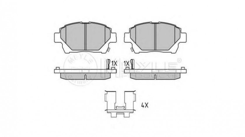 Set placute frana Toyota COROLLA Verso (ZDE12_, CDE12_) 2001-2004 #2 0252351015W