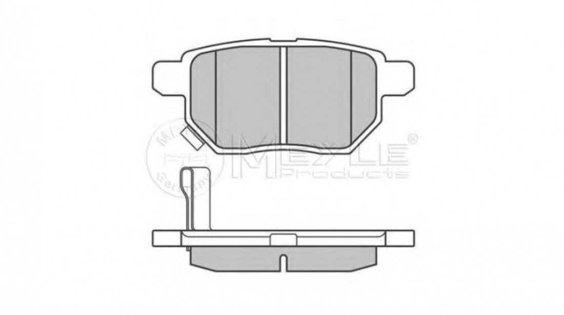 Set placute frana Toyota IQ (KPJ1_, NGJ1_, KGJ1_, NUJ1_) 2008-2016 #2 0252461015W