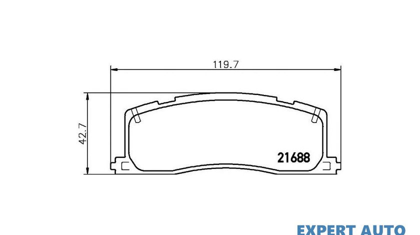 Set placute frana Toyota PREVIA (TCR2_, TCR1_) 1990-2000 #2 036700