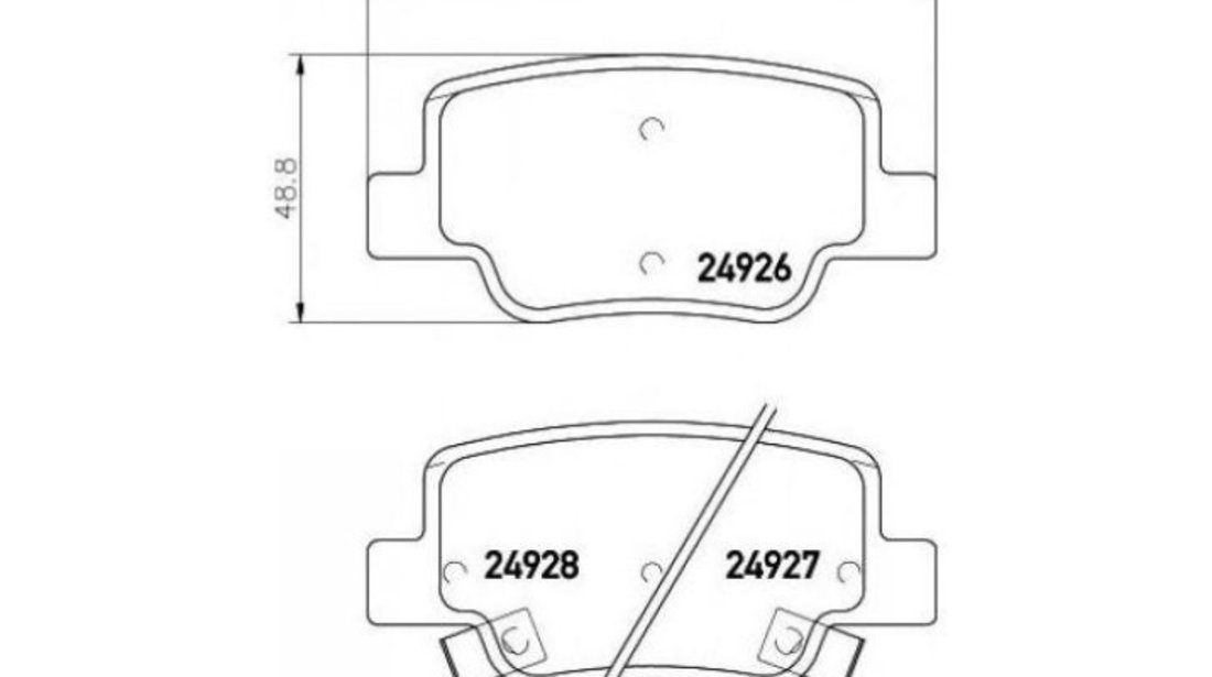 Set placute frana Toyota VERSO (_AUR2_, _ZGR2_) 2009-2016 #2 044660F010