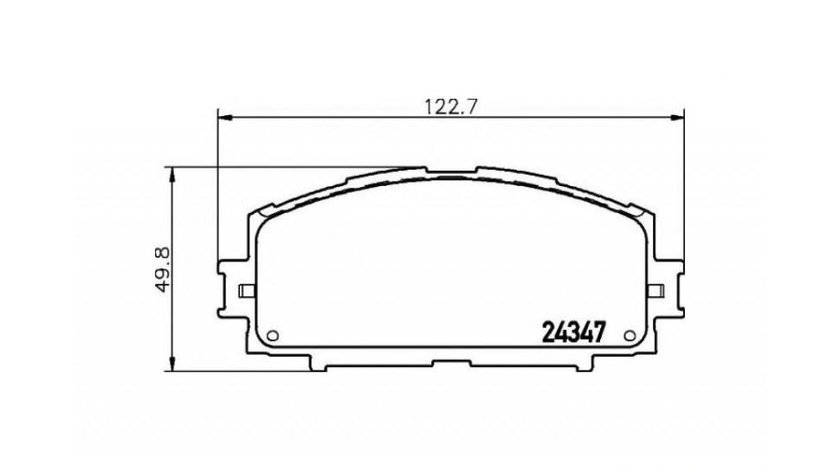 Set placute frana Toyota YARIS/VITZ (NHP13_, NSP13_, NCP13_, KSP13_, NLP13_) 2010-2016 #2 0446552200