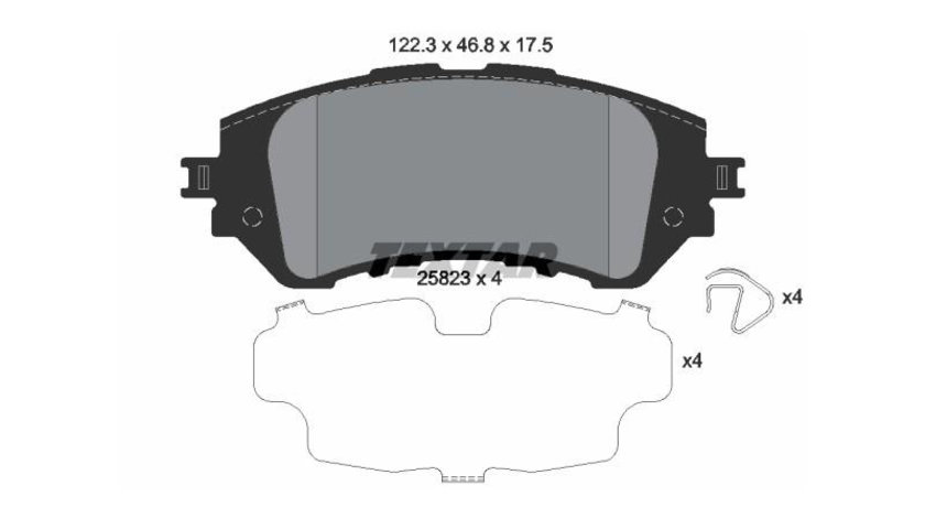 Set placute frana Toyota YARIS/VITZ (NHP13_, NSP13_, NCP13_, KSP13_, NLP13_) 2010-2016 #2 044650D130