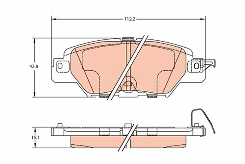 Set Placute Frana Trw Mazda GDB2163