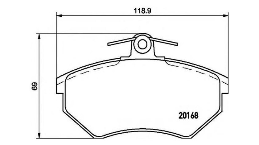 Set placute frana Volkswagen VW GOLF Mk II (19E, 1G1) 1983-1992 #2 013410