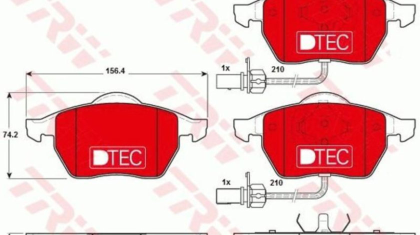 Set placute frana Volkswagen VW GOLF Mk IV (1J1) 1997-2005 #3 0252301820PD