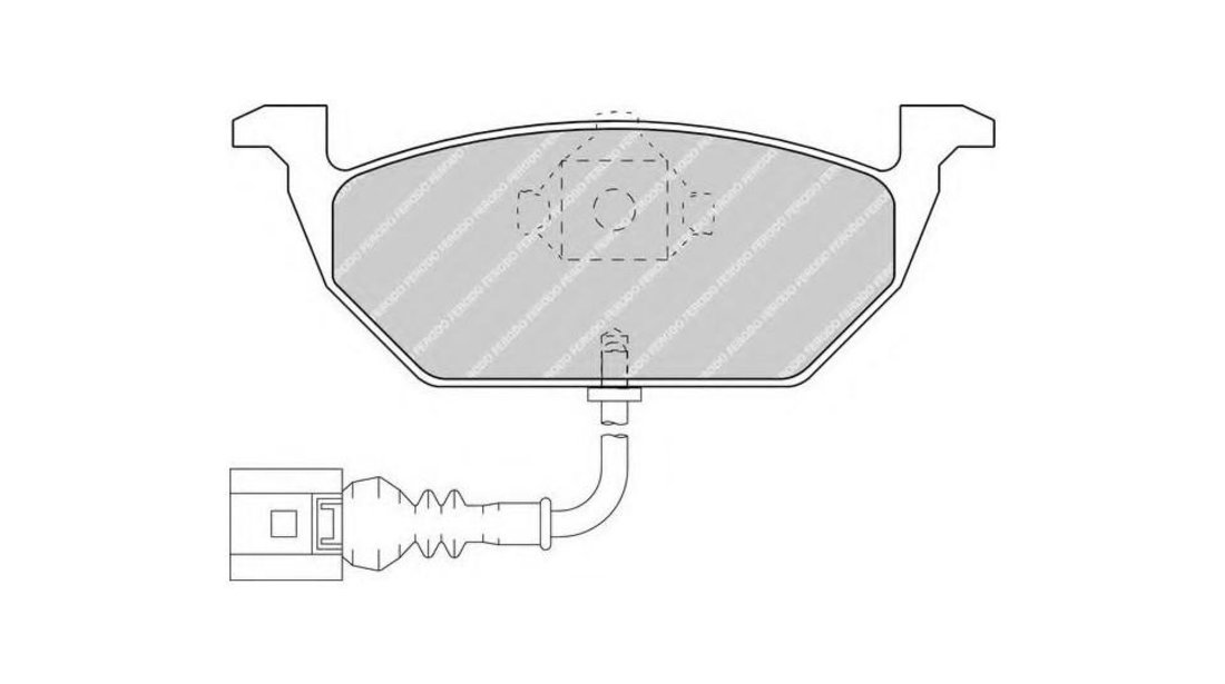 Set placute frana Volkswagen VW NEW BEETLE Cabriolet (1Y7) 2002-2010 #3 063321