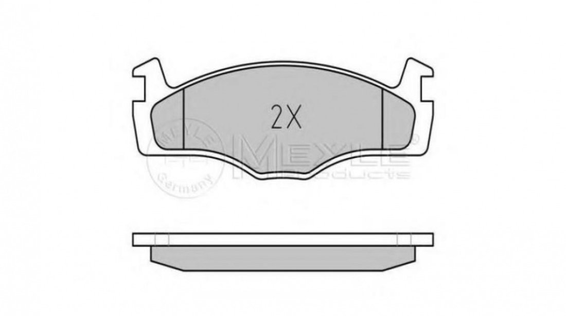 Set placute frana Volkswagen VW SCIROCCO (53B) 1980-1992 #2 0252088719