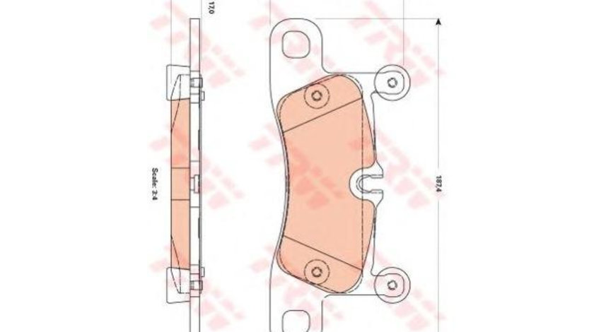 Set placute frana Volkswagen VW TOUAREG (7P5) 2010-2016 #3 0986TB3186