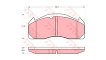 Set placute frana Volvo FM 9 2001-2005 #2 05P1180