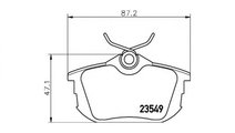 Set placute frana Volvo V40 combi (VW) 1995-2004 #...