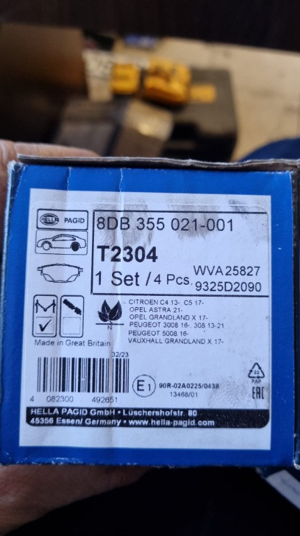 Set placute frane cod 8DB 355 021-001