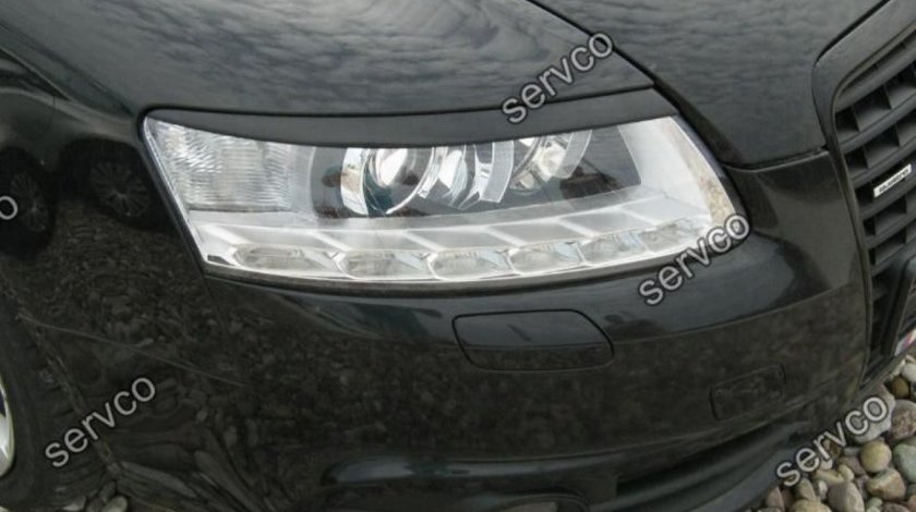 Set pleoape ornamente faruri Audi A6 C6 2004-2011 ABS ver1