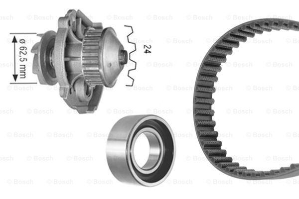 Set pompa apa + curea dintata (1987948799 BOSCH)