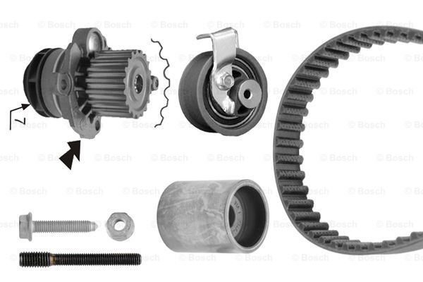 Set pompa apa + curea dintata (1987948868 BOSCH)