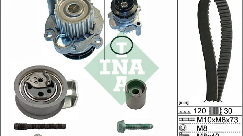 Set pompa apa + curea dintata (530009131 INA) AUDI,FORD,SEAT,SKODA,VW