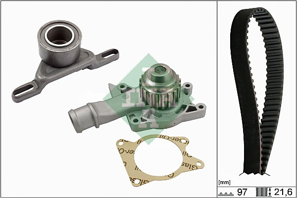 Set pompa apa + curea dintata (530013330 INA) FORD