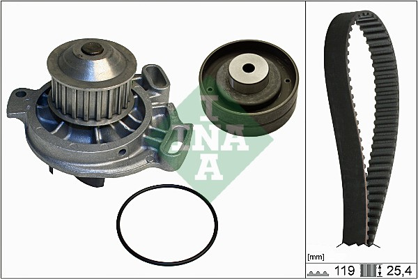 Set pompa apa + curea dintata (530015230 INA) AUDI,VOLVO,VW