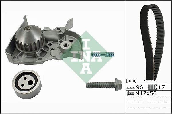 Set pompa apa + curea dintata (530019130 INA) DACIA,RENAULT,VW (FAW)
