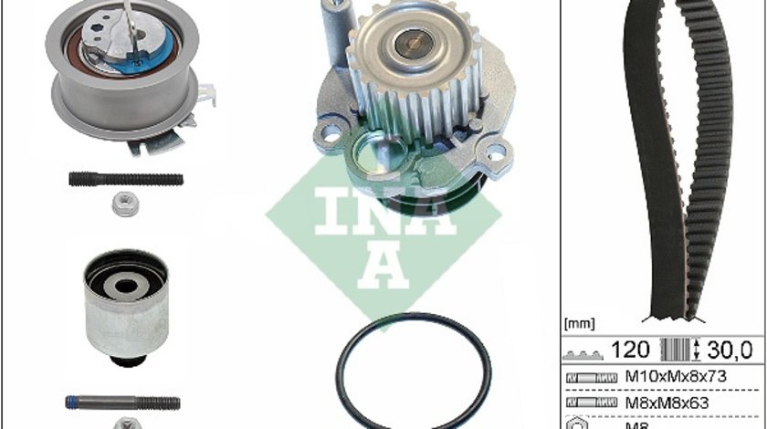 Set pompa apa + curea dintata (530020132 INA) AUDI,FORD,SEAT,SKODA,VW