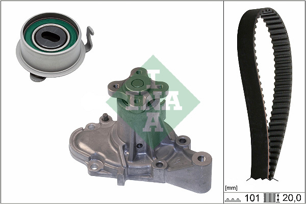 Set pompa apa + curea dintata (530035530 INA) HYUNDAI