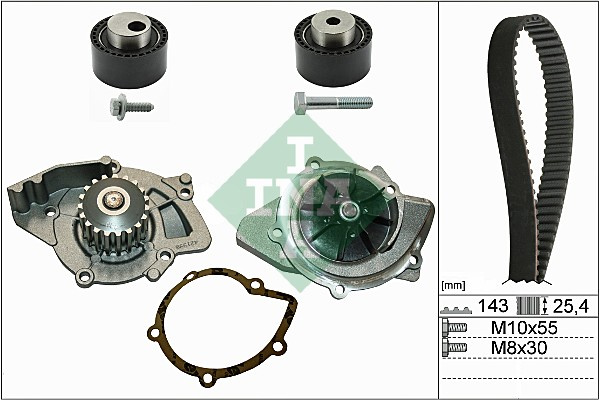 Set pompa apa + curea dintata (530036830 INA) Citroen,PEUGEOT