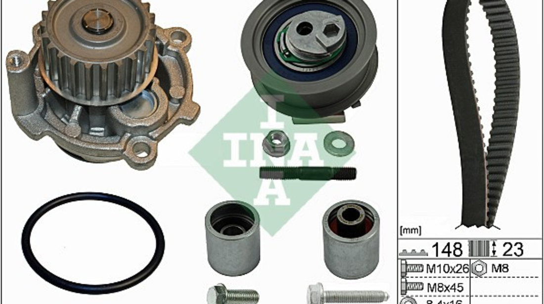 Set pompa apa + curea dintata (530044532 INA) AUDI,SEAT,SKODA,VW