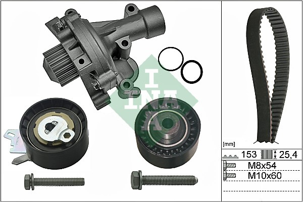 Set pompa apa + curea dintata (530047130 INA) Citroen,PEUGEOT
