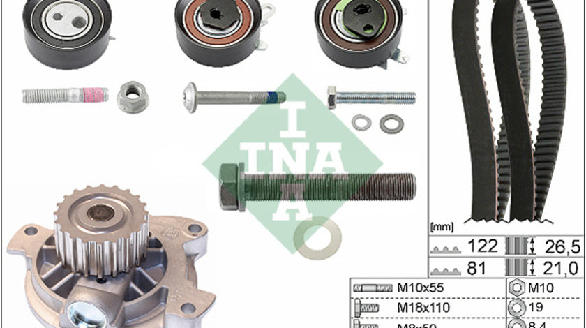 Set pompa apa + curea dintata (530048330 INA) VW