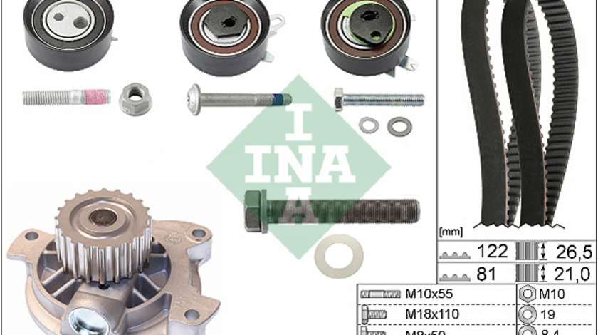 Set pompa apa + curea dintata (530048430 INA) VW